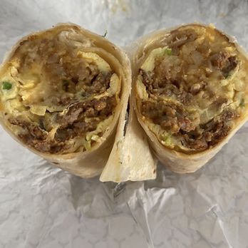 Baran's 2239 - Chorizo breakfast burrito - New American Near Me - Hermosa Beach, California Baran's 2239 - Chorizo breakfast burrito - New American Near Me - Hermosa Beach, California