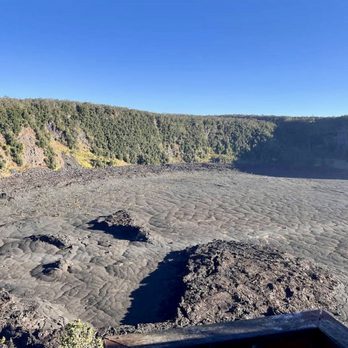 Devastation Trail - Devastation Trail ends near parking, bathroom, & scenic point at Puupuai Hill. View along mile-long, 400-foot-deep Kīlauea Iki mini-crater. - Hiking Near Me - Mountain View, Hawaii