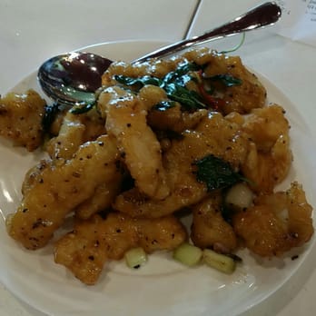 New Fusion - Deep fried fish with basil - Asian Fusion Near Me - Arcadia, California
