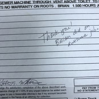 Snyder Services Plumbing - Another satisfied customer - Plumbing Near Me - Memphis, Tennessee