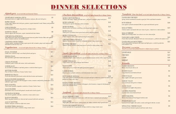 Menu photo 6 Saffron Indian Kitchen Wayne, PA Menu photo 6 Saffron Indian Kitchen Wayne, PA