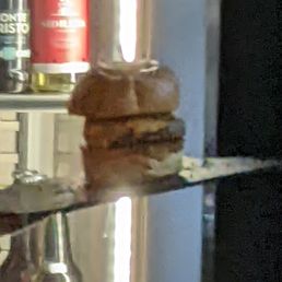 That burger is HUGE!