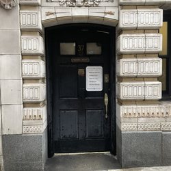 Modern Dermatology - New NoMad location. Entrance is Black door. Ground floor. Doctor's office.