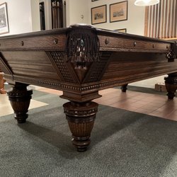 Boston Billiard Emporium - C.1890 Brunswick Union League in quarter sawn oak