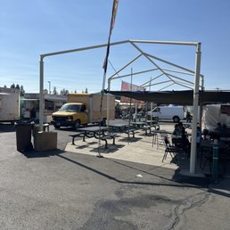 No shade for customers. No shade for customers.