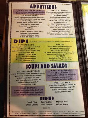 Menu photo 2 The Blue Iguana Bar And Grill Columbus, GA