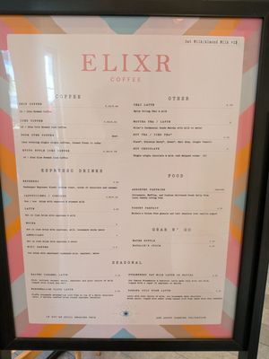 Menu photo 2 Elixr Coffee Nashville, TN Menu photo 2 Elixr Coffee Nashville, TN