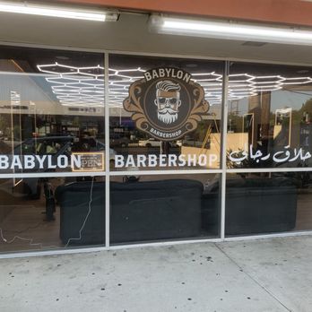 Babylon Barbershop - Great Art at Store Front - Barbers Near Me - Anaheim, California