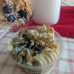 No strawberry, no pineapple, no flax, no almond butter as requested No strawberry, no pineapple, no flax, no almond butter as requested