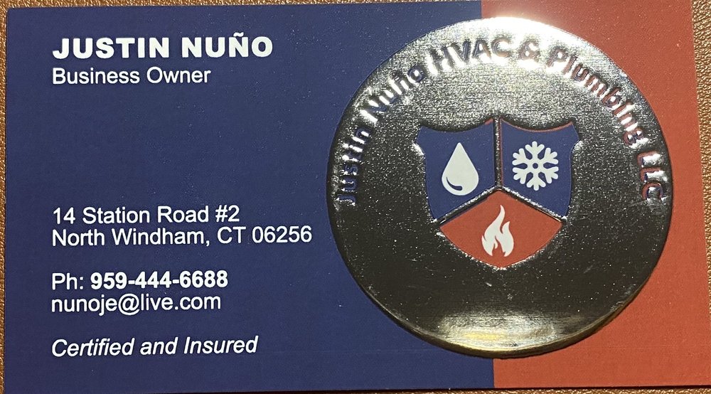 Slide of Justin's HVAC & Plumbing
