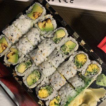 Sashimi Express II - D25. Peanut Avocado Roll D2. Avocado and Cucumber Roll D15. Mango Cucumber Roll - Sushi Bars Near Me - New York, New York Sashimi Express II - D25. Peanut Avocado Roll D2. Avocado and Cucumber Roll D15. Mango Cucumber Roll - Sushi Bars Near Me - New York, New York
