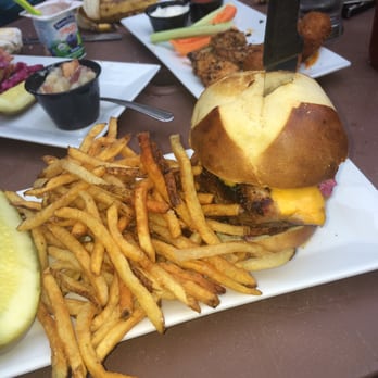 Schatzis Pub - Schatzi Burger ($15) - German Near Me - Poughkeepsie, New York Schatzis Pub - Schatzi Burger ($15) - German Near Me - Poughkeepsie, New York