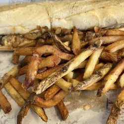 Penn Station East Coast Subs - Chicken Philly and fries