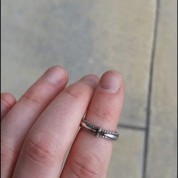 Georgio Jewelers - This was the broken ring before they fixed it. It had been ran over - Jewelry Near Me - Upland, California