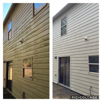 Jason's Services - Before and after exterior house wash - Tree Services Near Me