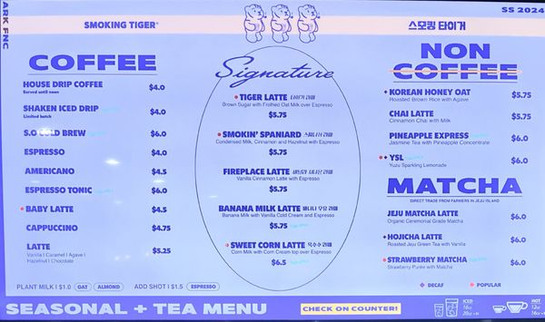 Menu photo 8 Smoking Tiger Coffee Lab Whittier, CA Menu photo 8 Smoking Tiger Coffee Lab Whittier, CA