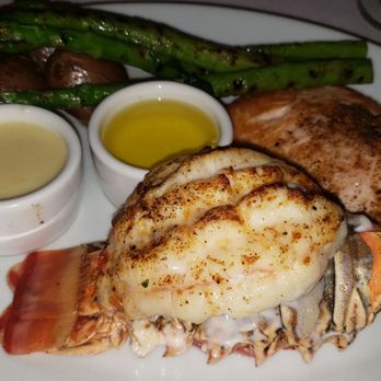 Scott's Seafood - Salmon, Lobster ,asparagus and potatoes - Seafood Near Me - San Jose, California Scott's Seafood - Salmon, Lobster ,asparagus and potatoes - Seafood Near Me - San Jose, California