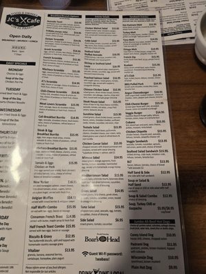 Menu photo 5 JC's Cafe Palm Desert, CA Menu photo 5 JC's Cafe Palm Desert, CA