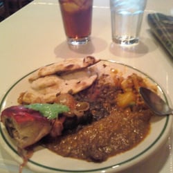 Angara Indian Restaurant - lamb curry, mint chutney, tandoori chicken, saag and daal