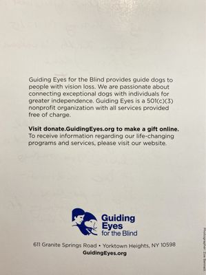 Guiding Eyes for the Blind by null