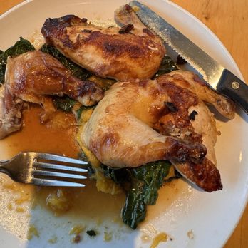 Feast - Cornish game hens collards and squash. - New American Near Me - Tucson, Arizona