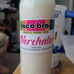 Horchata. I think from a mix
