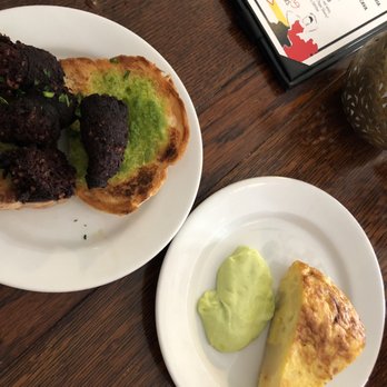 Cafe Madrid - Tortilla Espanola  Morcilla De Arroz Y Cebolla - Spanish Near Me - Dallas, Texas