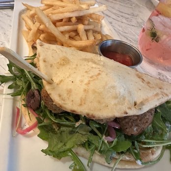 Great Maple - Falafel Wrap and fries - New American Near Me - Newport Beach, California
