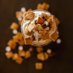 KRAVE frozen yogurt & candy shoppe - S'mores cereal milkshake!