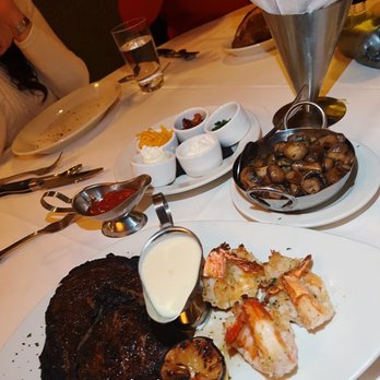Morton's The Steakhouse - Ribeye and shrimp alexander - Steakhouses Near Me - Hackensack, New Jersey