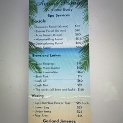 AP Skin and Body - Menu