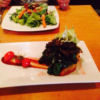 Plant - Mashed avocado caesar salad and the portobello with polenta. - Vegan Near Me - Asheville, North Carolina Plant - Mashed avocado caesar salad and the portobello with polenta. - Vegan Near Me - Asheville, North Carolina