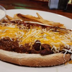 Clubhouse Grille & Sports Bar - Chili Cheese Dog + Fries