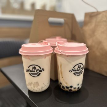 Neko Cafe - Jasmine Milk Tea - Bubble Tea Near Me - Riverside, California