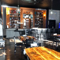 Corks And Barrels - The bar and seating area is beautiful and comfortable.