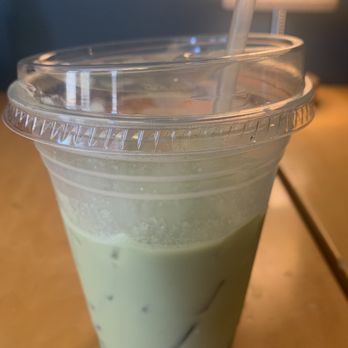 Grind-On Coffee Co - A green tea matcha lavender latte. - Cafes Near Me - Newark, New York Grind-On Coffee Co - A green tea matcha lavender latte. - Cafes Near Me - Newark, New York