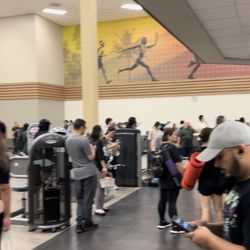 LA Fitness - Inside gym waiting to give police my info