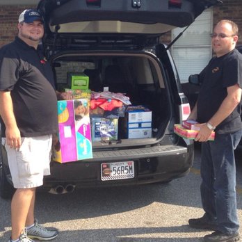 Techway Automotive - Dothan - Doug and Brian loading up the school donations the guys bought. - Auto Repair Near Me - Dothan, Alabama Techway Automotive - Dothan - Doug and Brian loading up the school donations the guys bought. - Auto Repair Near Me - Dothan, Alabama