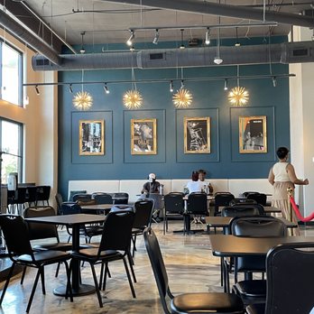Soirée Coffee Bar - people sitting at tables - Coffee & Tea Near Me - Dallas, Texas