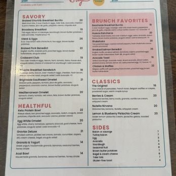 Brightside California Kitchen - Menu - Cocktail Bars Near Me - Santa Monica, California