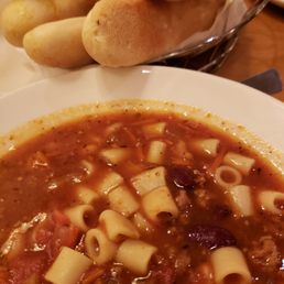 Pasta fagiolo and the world famous breadsticks Pasta fagiolo and the world famous breadsticks