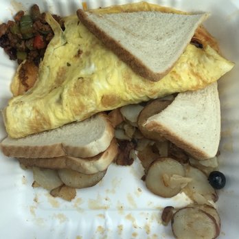 Hatch 44 Cafe - Fiesta Omelette to go. Wrong and missing ingredients. - Cafes Near Me - Metuchen, New Jersey