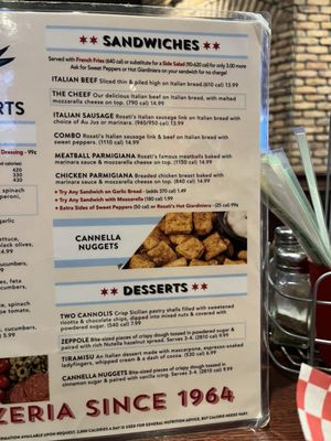 Menu photo 4 Rosati's Pizza Pub Authentic Chicago Pizza Apopka, FL