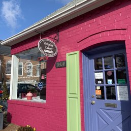 Exterior outside entrance of Victoria's Cakery - Storefront. New paint job!! - Fairfax, Virginia Exterior outside entrance of Victoria's Cakery - Storefront. New paint job!! - Fairfax, Virginia