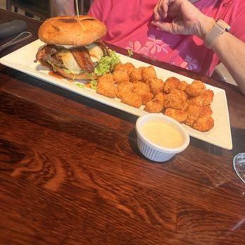 Sidetrack Bar + Grill - Aloha Burger with tots - American Near Me - Pleasanton, California