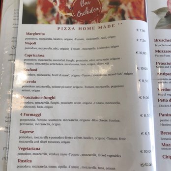 Bar Orchidea - Pizza menu - Tavola Calda Near Me - Rome, RM Bar Orchidea - Pizza menu - Tavola Calda Near Me - Rome, RM