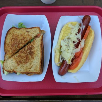 Tilden Regional Park Merry-Go-Round - Turkey Club ($8) and Polish Sausage ($6). - Carousels Near Me - Berkeley, California