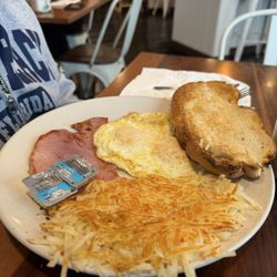 2 eggs with ham