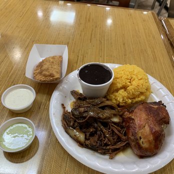 La Brasa - Chicken and pork special with a chicken empanada!! - Spanish Near Me - West Palm Beach, Florida La Brasa - Chicken and pork special with a chicken empanada!! - Spanish Near Me - West Palm Beach, Florida