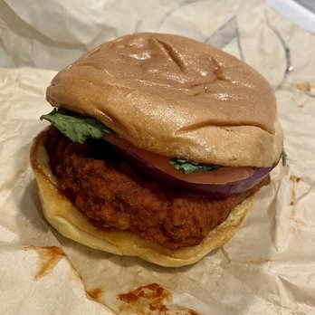 The Southern V - Hot chicken sandwich - Vegan Near Me - Nashville, Tennessee The Southern V - Hot chicken sandwich - Vegan Near Me - Nashville, Tennessee